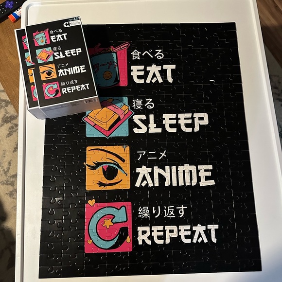 Anime Eat Sleep Repeat Puzzle - Picture 6 of 9